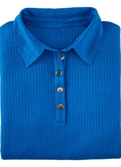Laurina Poloshirt mit Knopfleiste