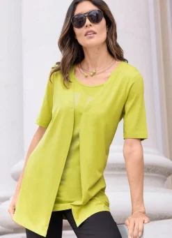 Longshirt mit Strasszier