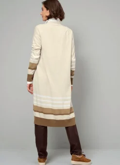 Long-Strickjacke mit Kaschmir