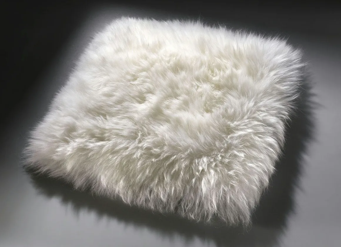 Merino-Lammfell-Sitzauflage in Tierform