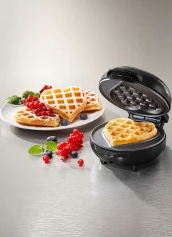 Mini-Herz-Waffeleisen mit Antihaftbeschichtung