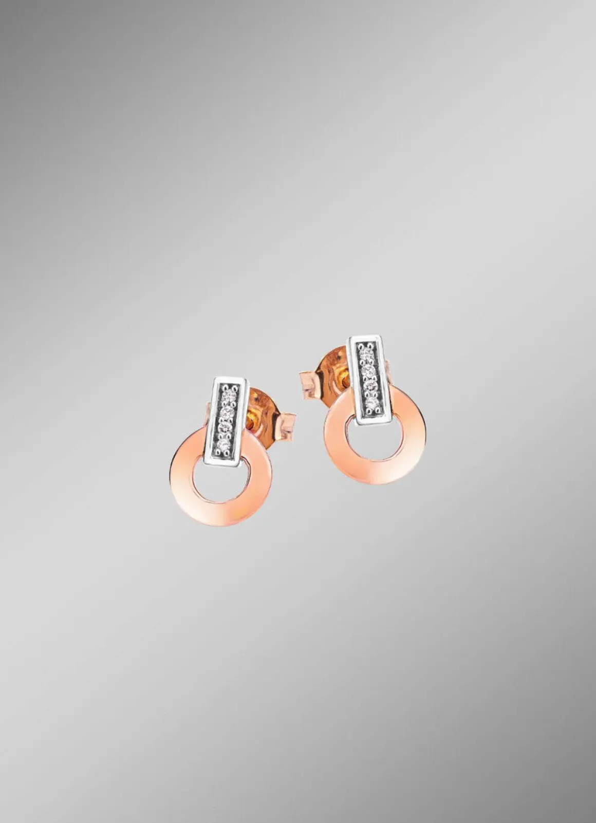 Moderne Ohrstecker mit 8 Brillanten