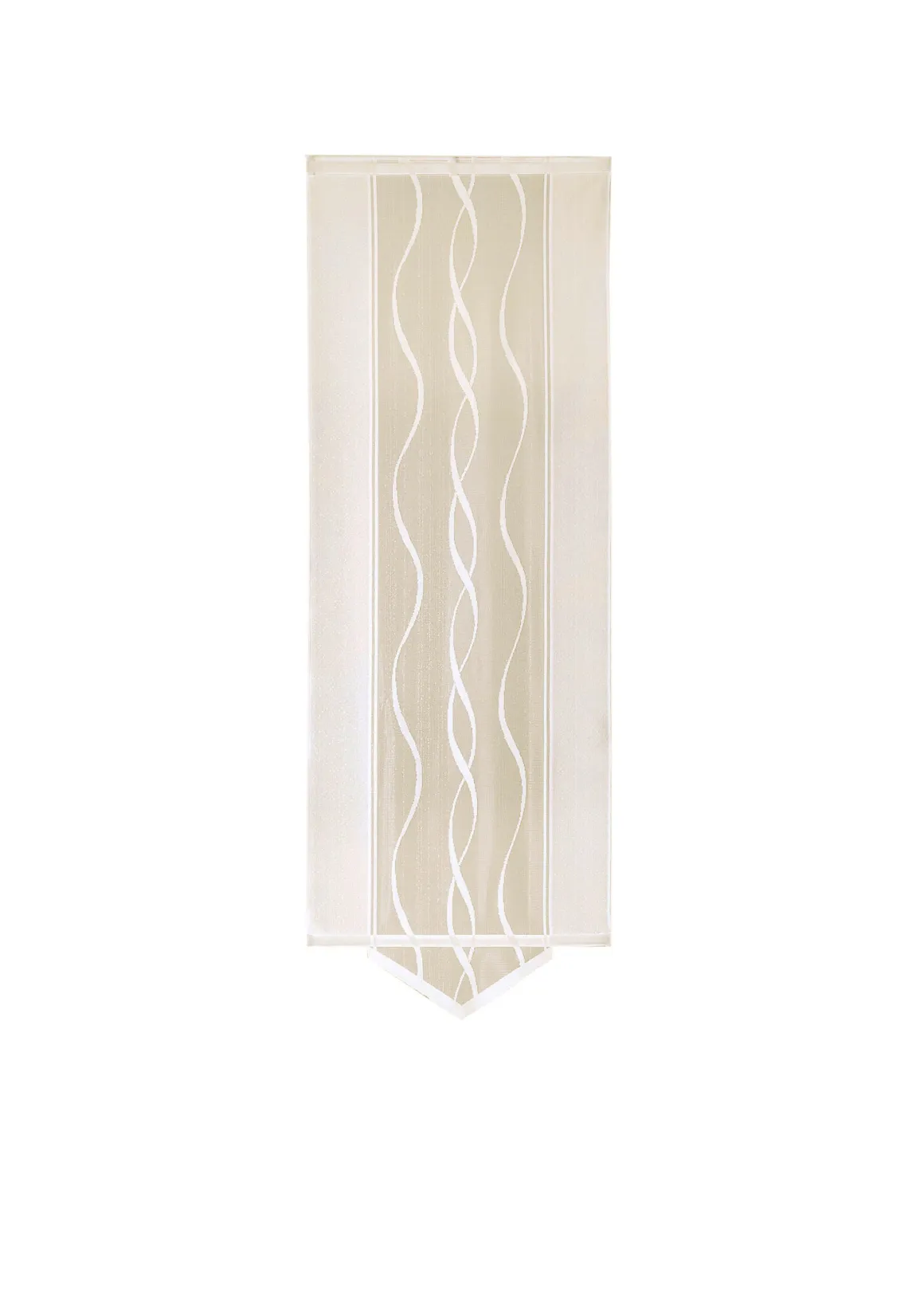 Moderne Schiebegardine mit dezentem Wellen-Design