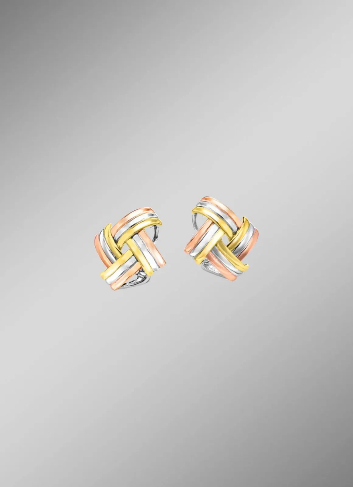Modische Knoten-Clipstecker in Tricolor