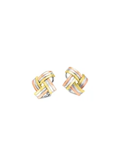 Modische Knoten-Clipstecker in Tricolor
