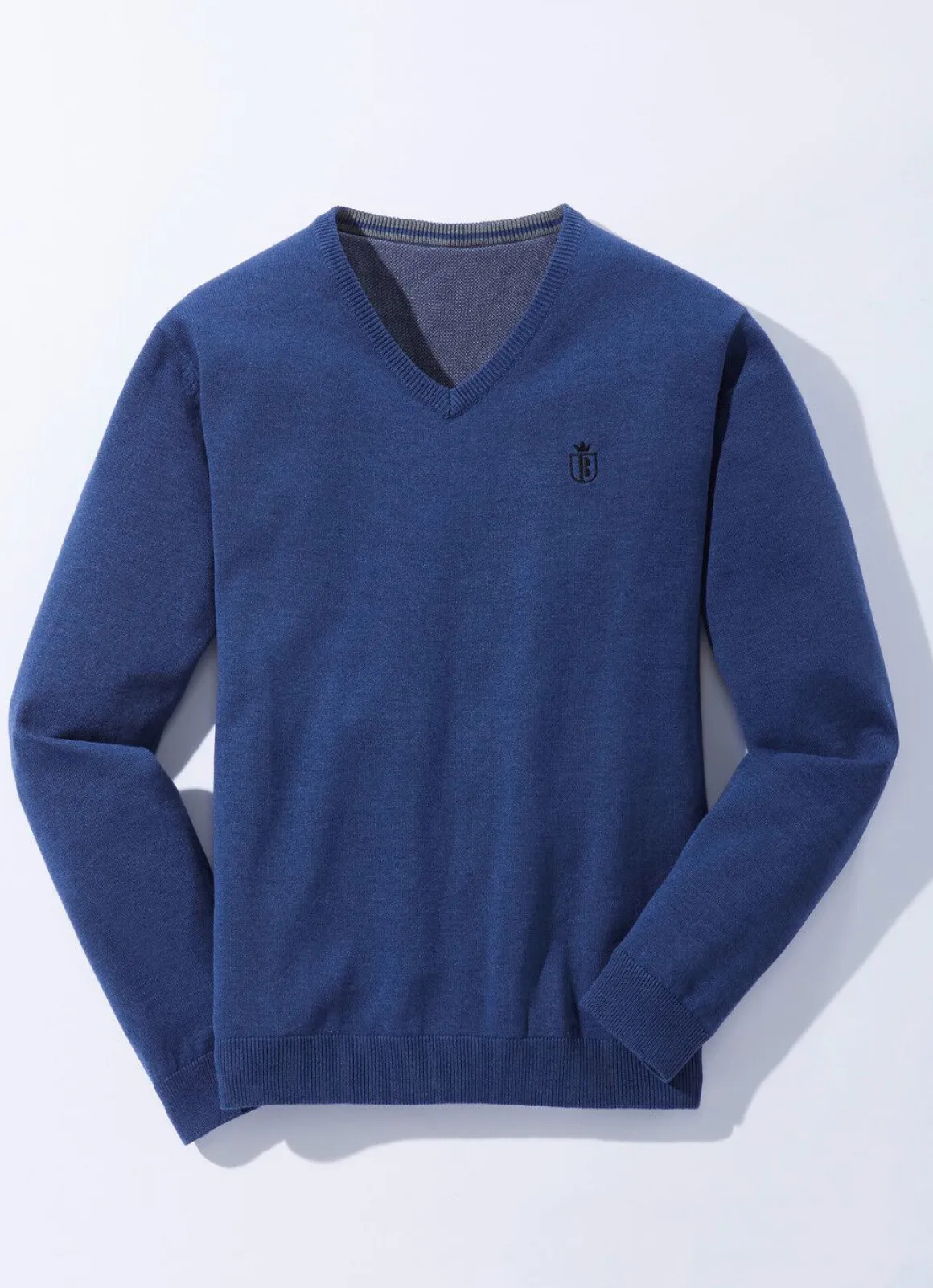 Modischer V-Pullover in 6 Farben