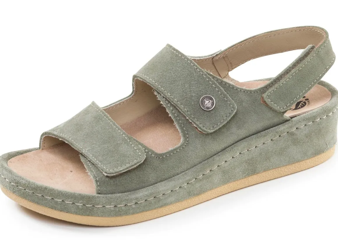 Mubb, bequeme Damen-Sandalen, Weite H, mit herausnehmbarem Fußbett
