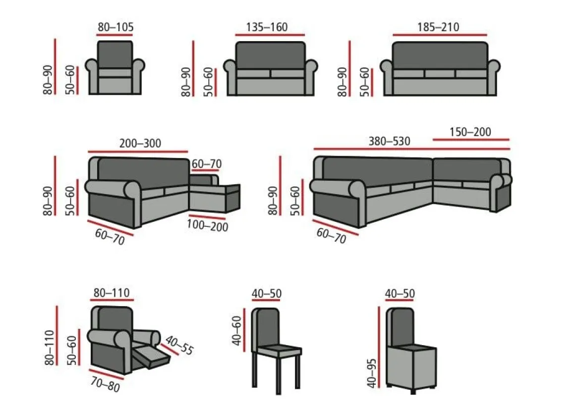 Multi-elastische Stretchbezüge