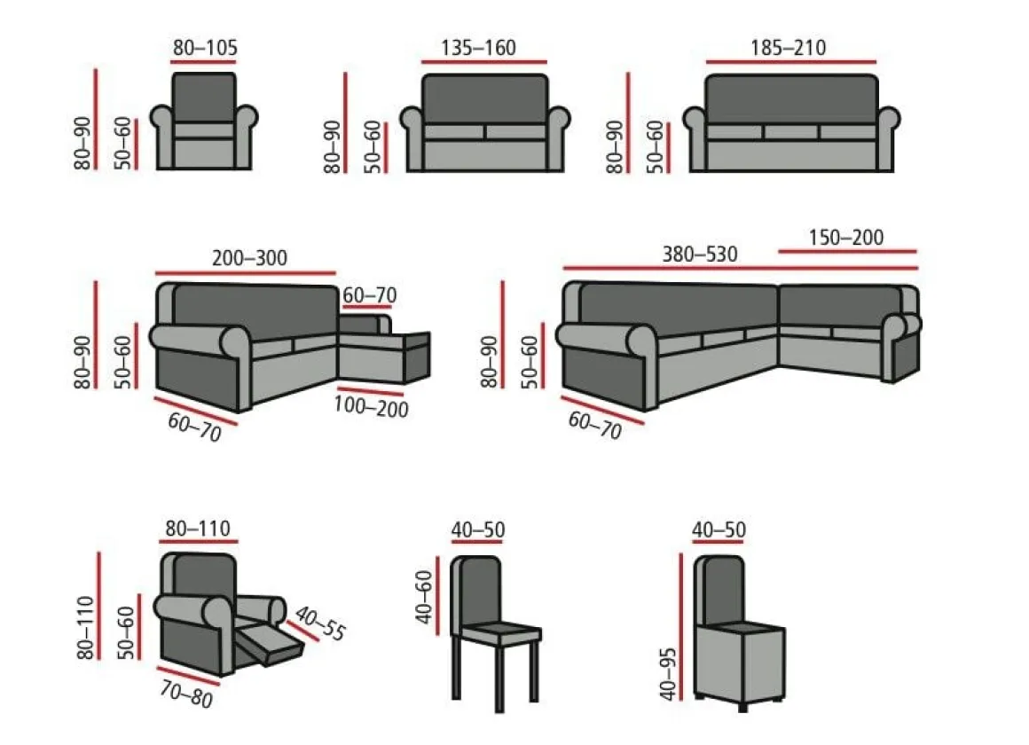 Multi-elastische Stretchbezüge