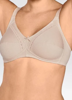 Naturana Zweierpack BH mit dekorativem Spitzenband in den Cups