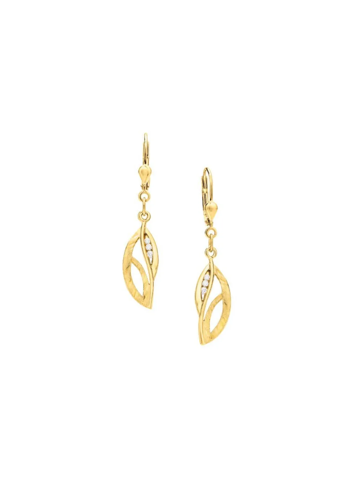Ohrringe aus Gold mit Zirkonia