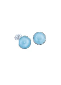 Ohrstecker mit echt Milky-Aquamarin