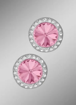 Ohrstecker mit Swarovski®-Kristallen in Pink