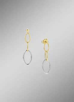 Ohrstecker: Moderne Eleganz in Bicolor