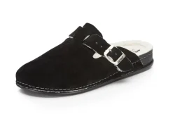 Pantoffel aus weichem Veloursleder