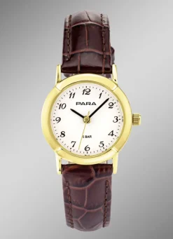 Para Quartz-Damenuhr mit Lederband