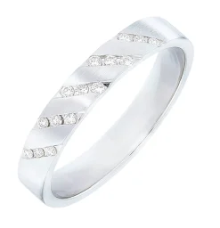 Platin Damenring mit Brillanten