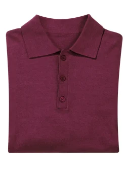 Polopullover mit kurzer Knopfleiste in 4 Farben