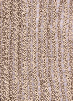 Pullover aus edel glänzendem Bändchengarn