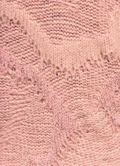 Pullover in aufwendiger Struktur mit Glitzer
