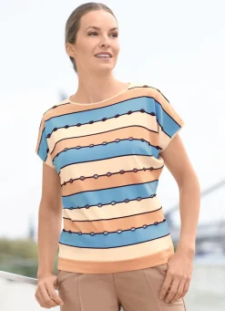 Pullover in Blockringeldessin