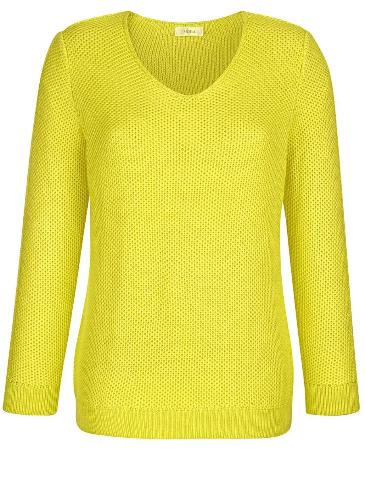 Pullover in dekorativer Struktur
