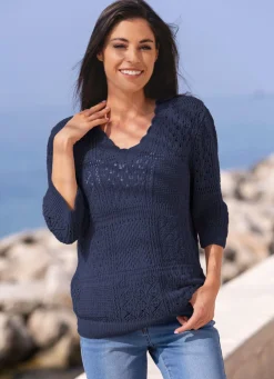 Pullover in Feinbouclé