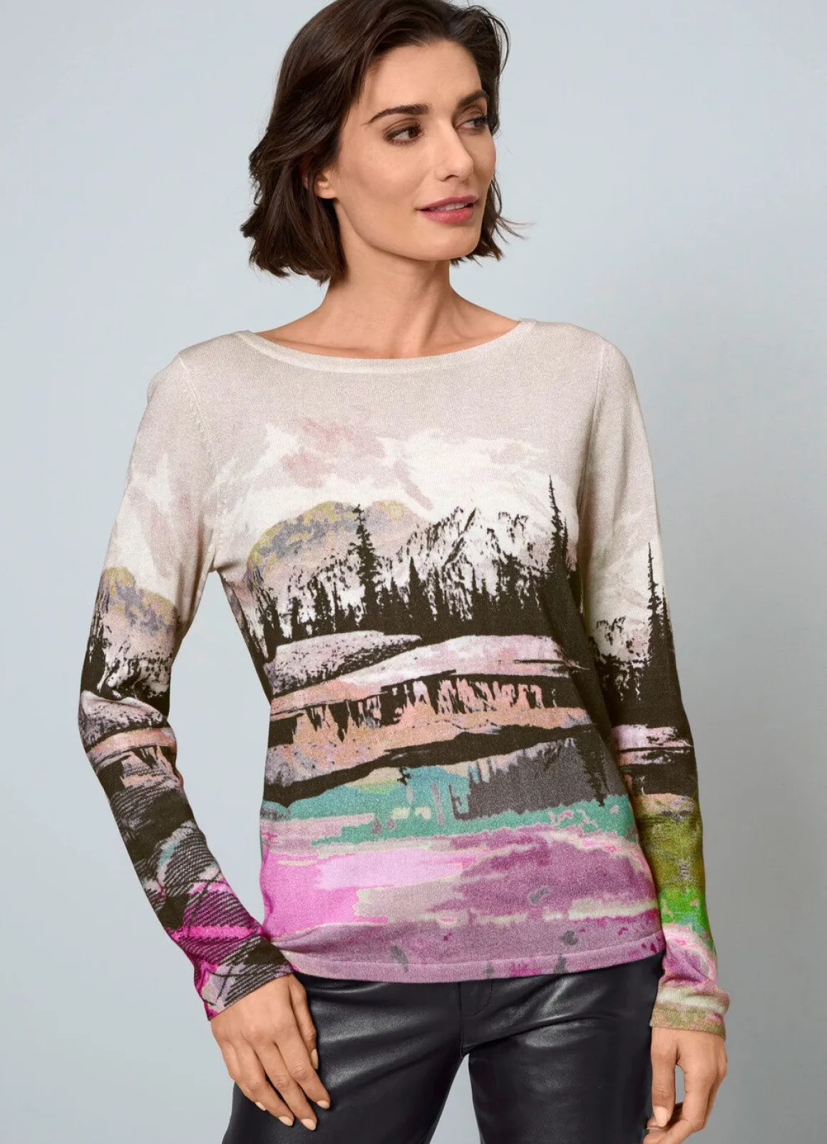 Pullover in Feinstrick