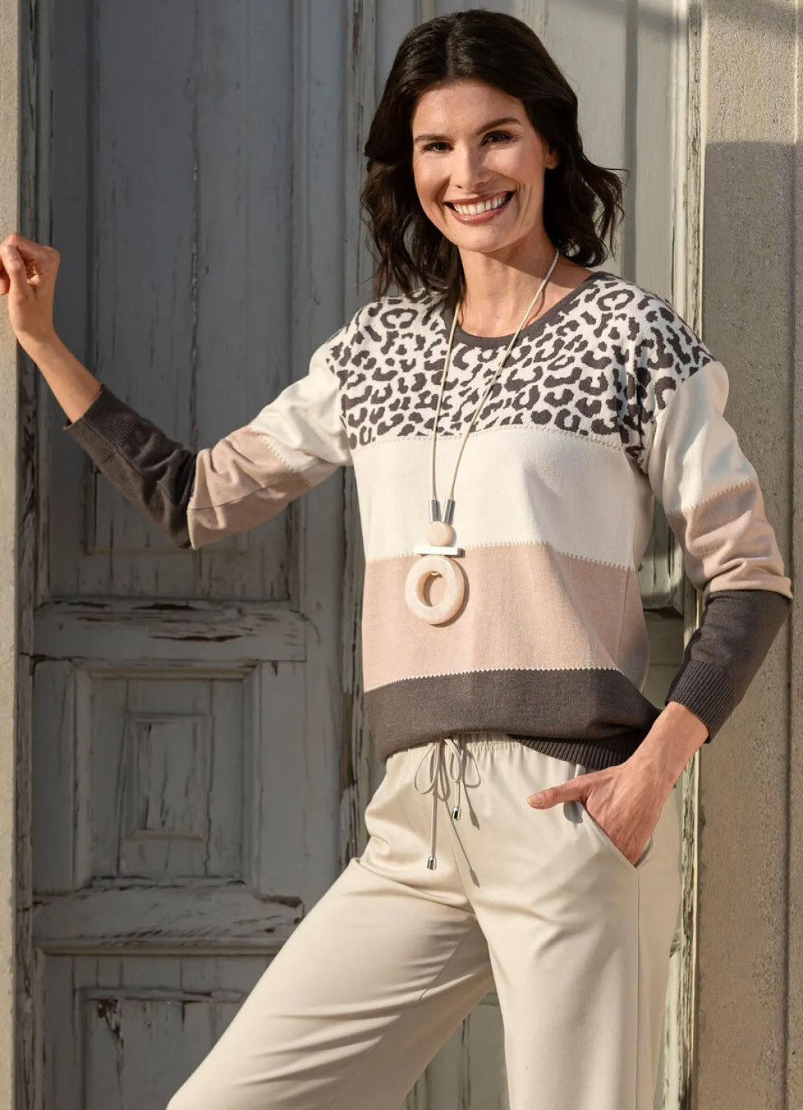 Pullover in Feinstrick