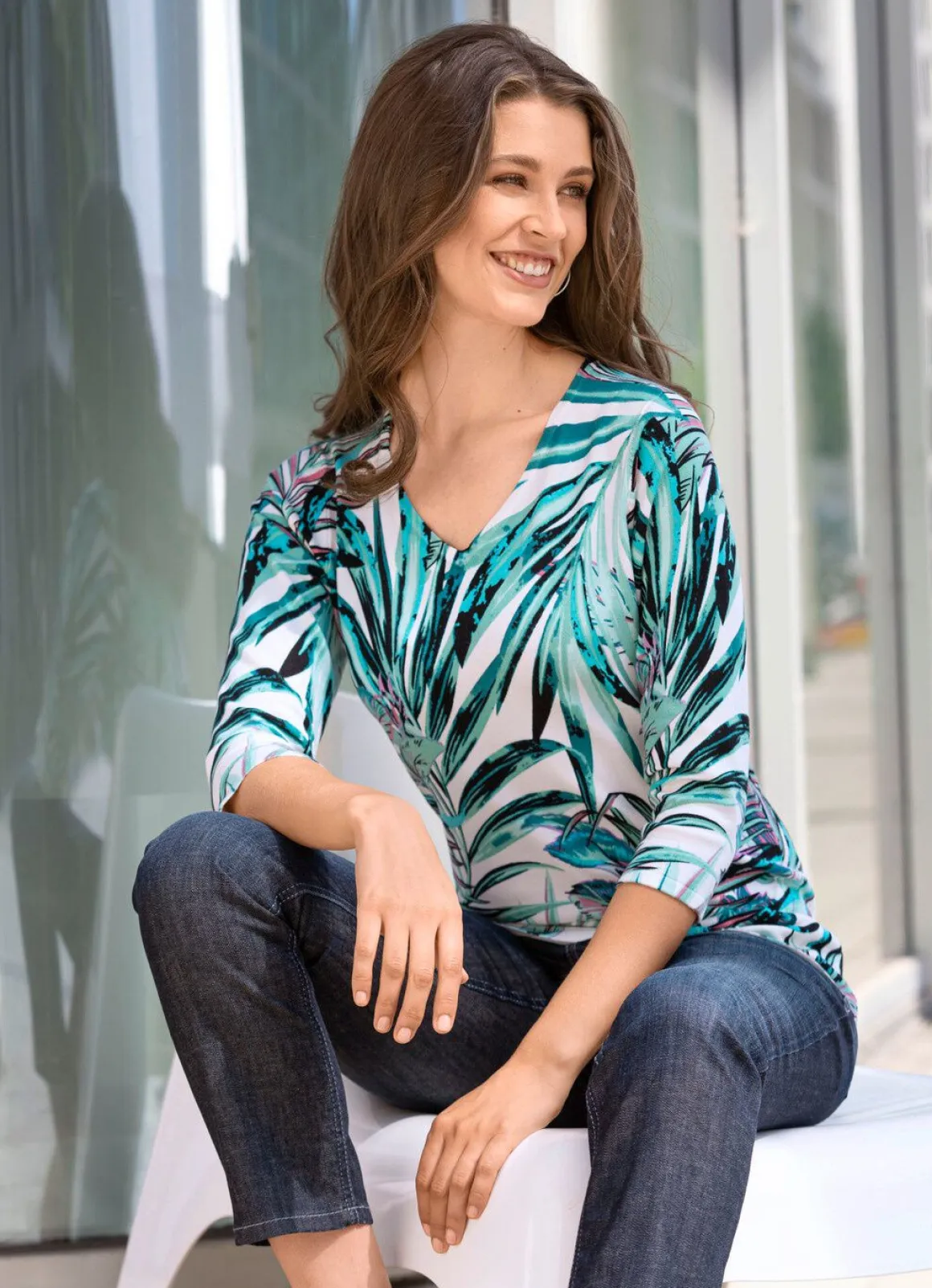 Pullover in Feinstrick