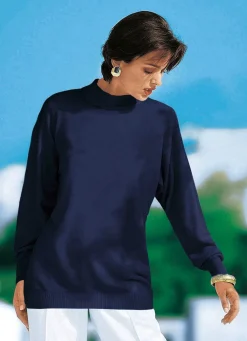 Pullover in Feinstrick mit Schurwolle