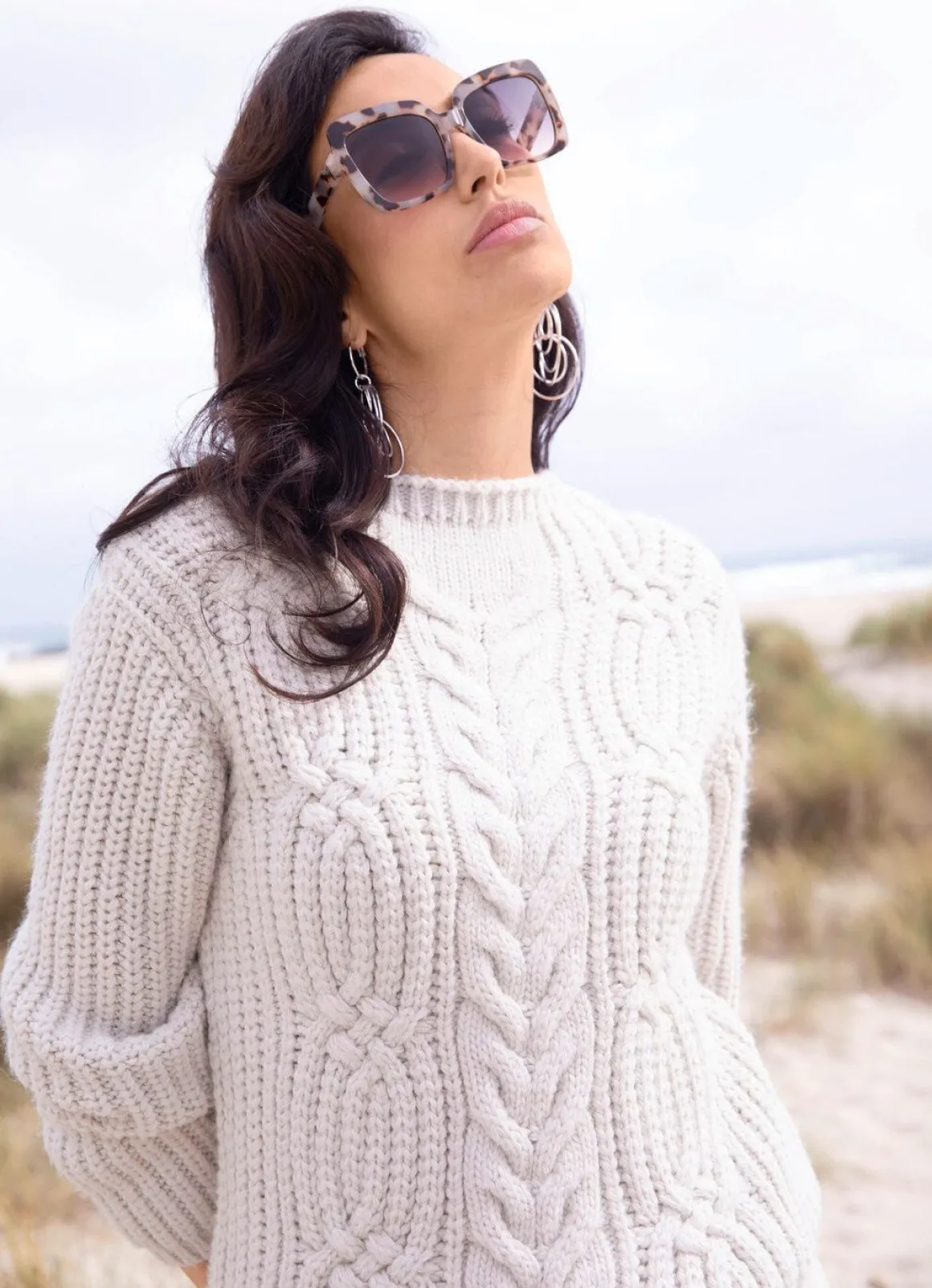 Pullover in flauschig weichem Grobstrick