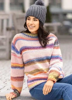 Pullover in Grobstrick