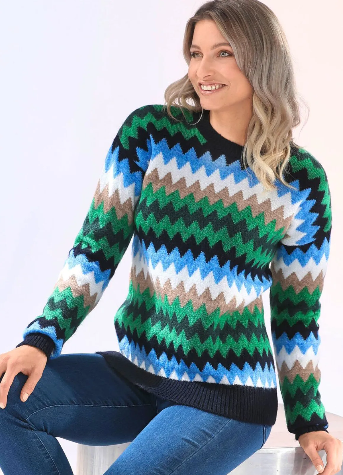 Pullover in Jacquard-Dessin