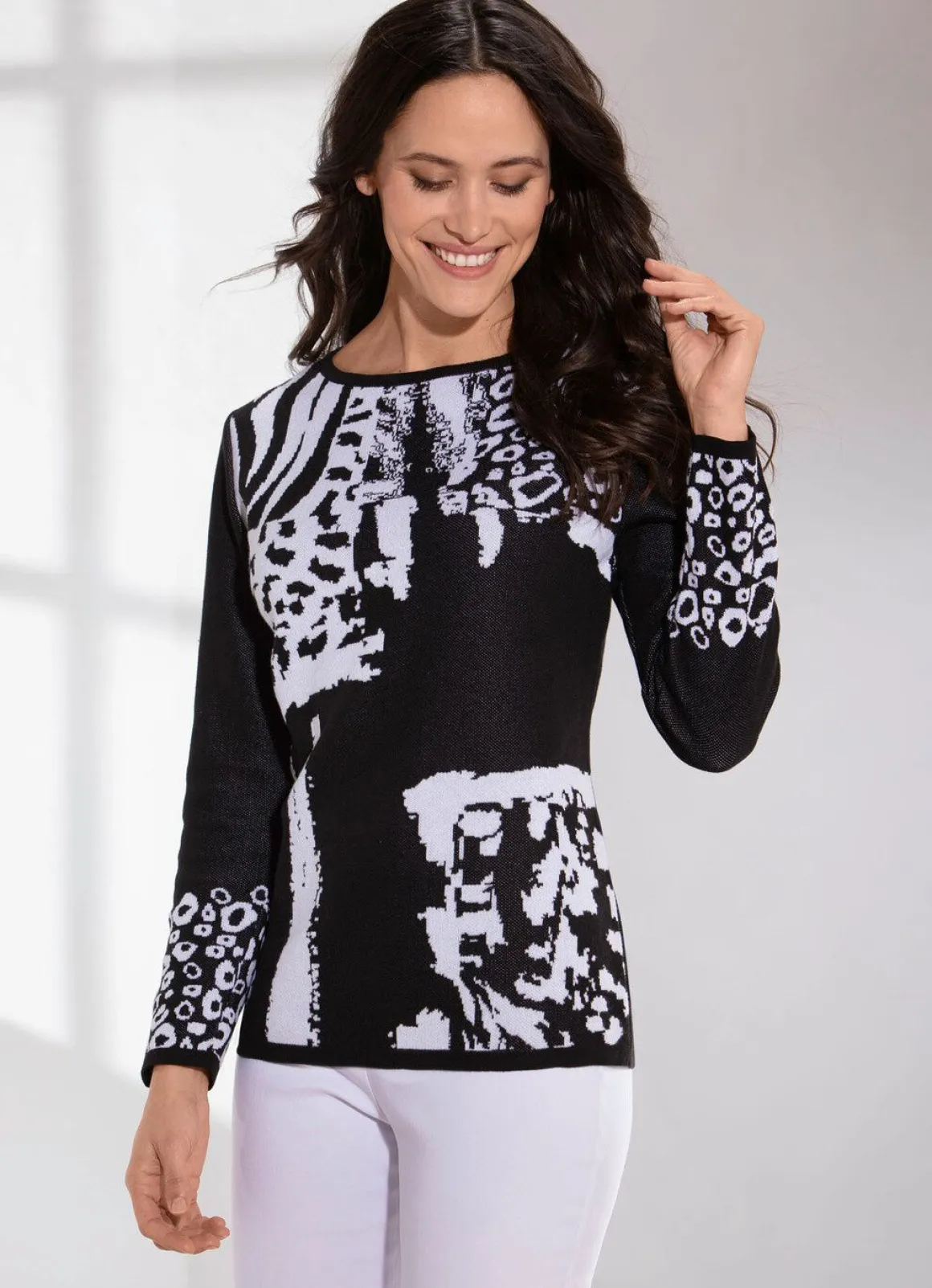 Pullover in Jacquard-Dessin