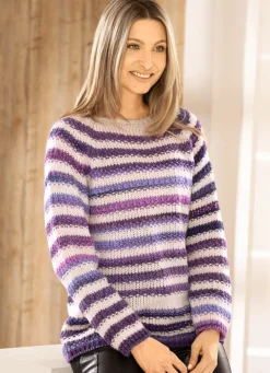 Pullover in Streifendessin