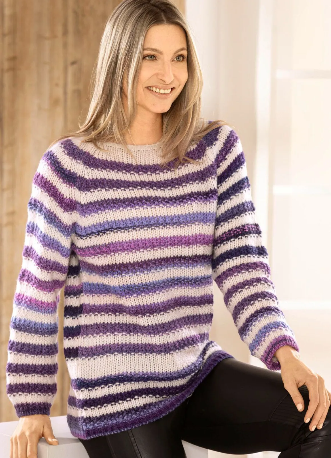 Pullover in Streifendessin