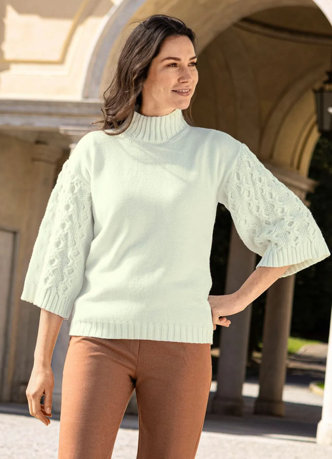 Pullover in Strickmix