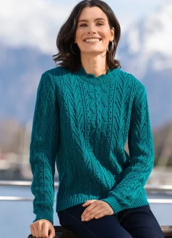 Pullover in Strukturmix