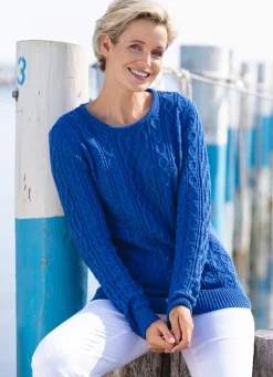 Pullover in Strukturmustermix