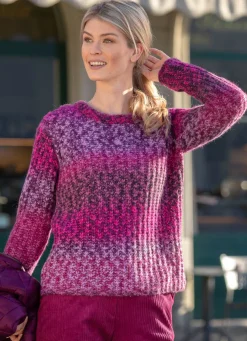 Pullover mit Alpaka und tollem Farbverlauf