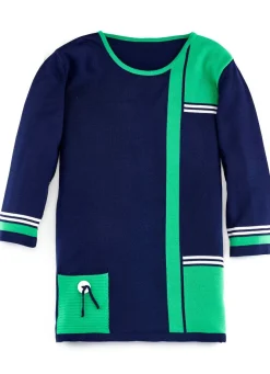 Pullover mit dekorativen Kontrasten