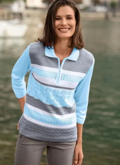 Pullover mit dezentem Glanz
