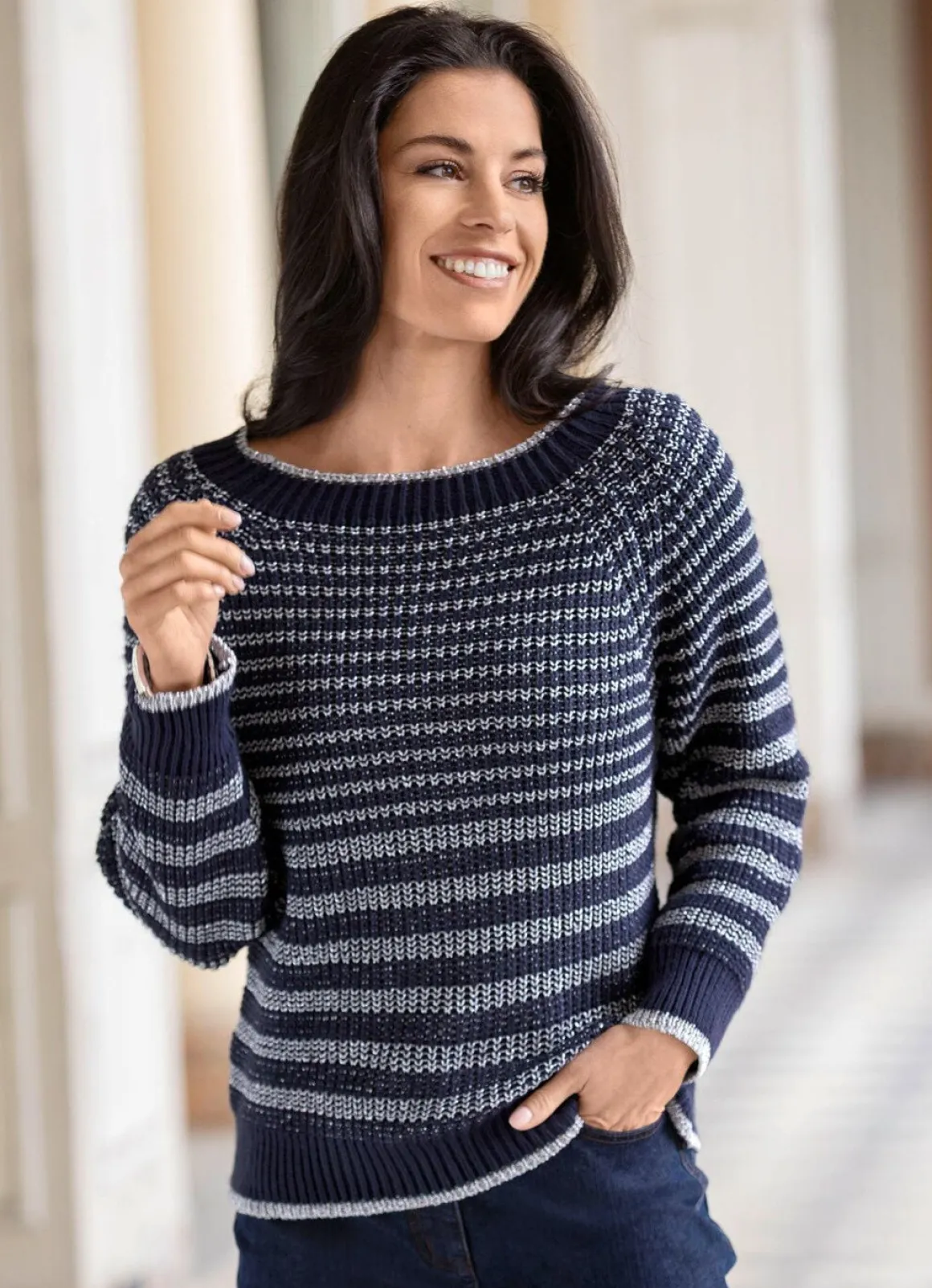Pullover mit edlem Glitzereffekt