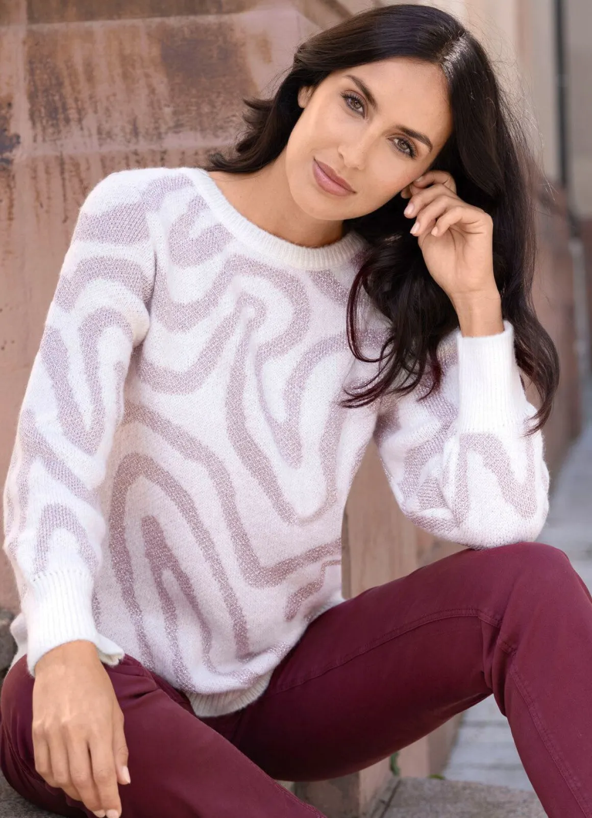 Pullover mit edlem Glitzereffekt