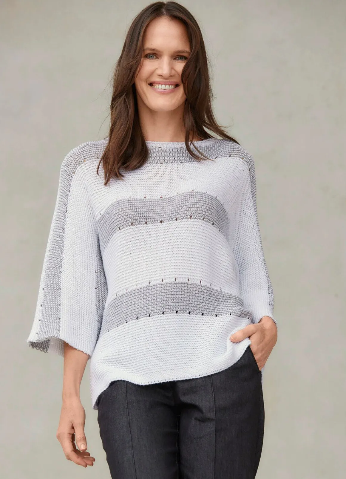 Pullover mit edlen Glitzerakzenten