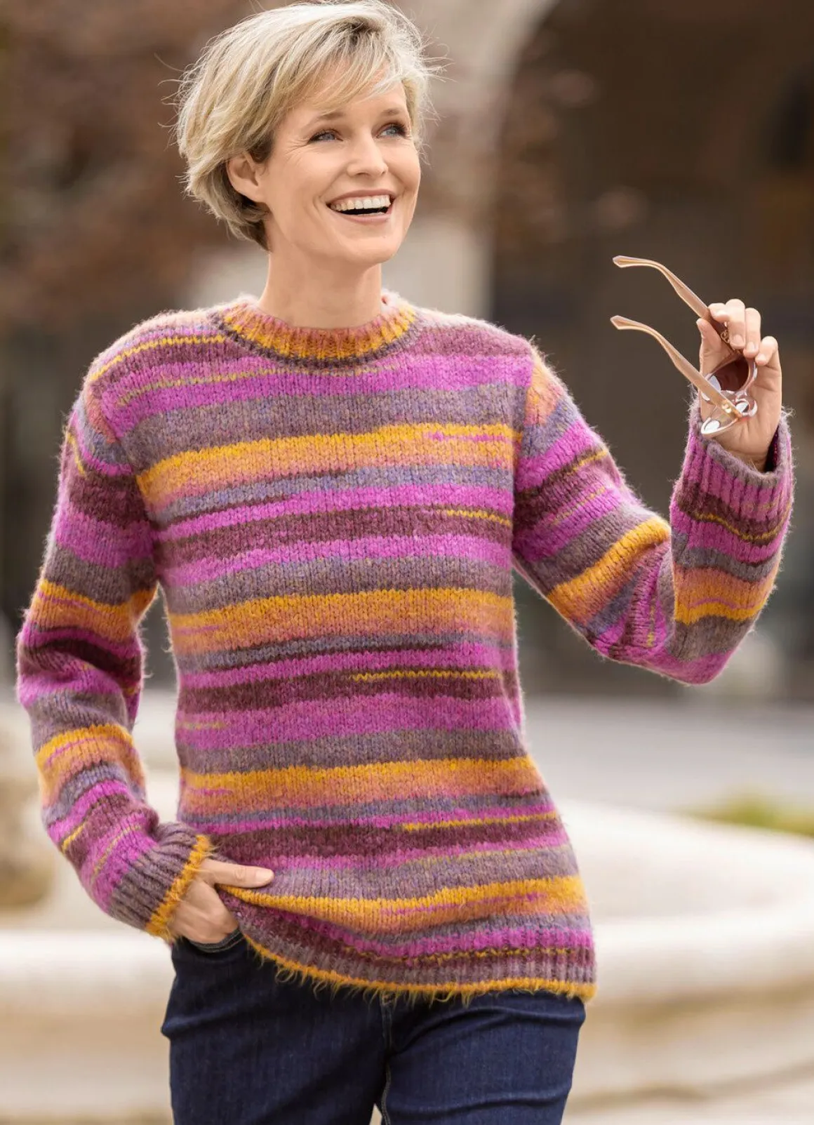 Pullover mit Farbverlauf
