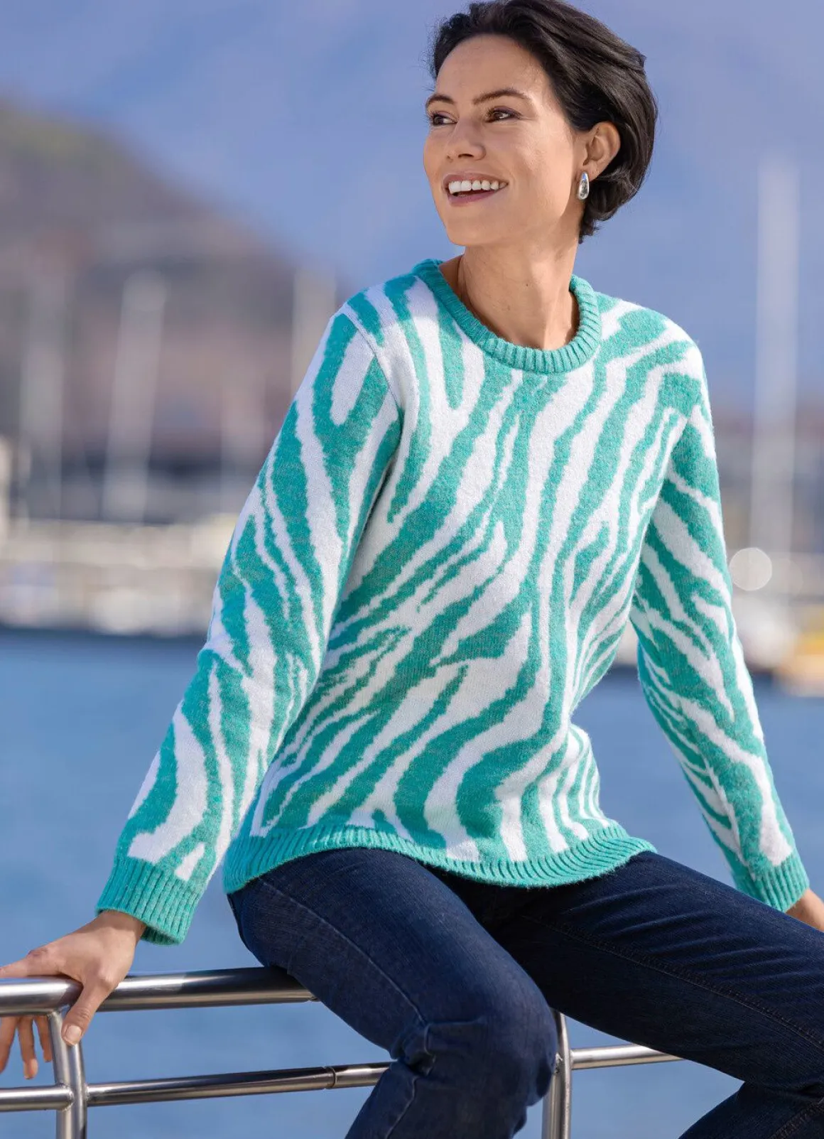 Pullover mit flauschig weichem Griff