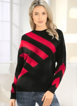 Pullover mit Intarsienmuster