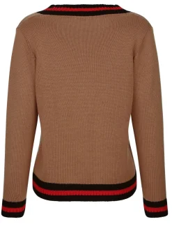 Pullover mit Kontrastringeln